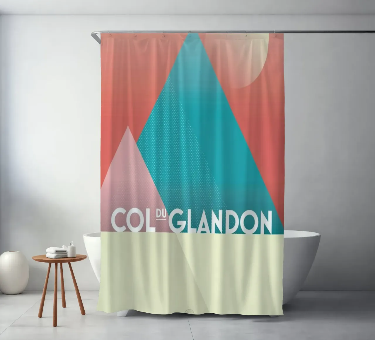 Col du Glandon II shower curtain by Benjamin Andresen