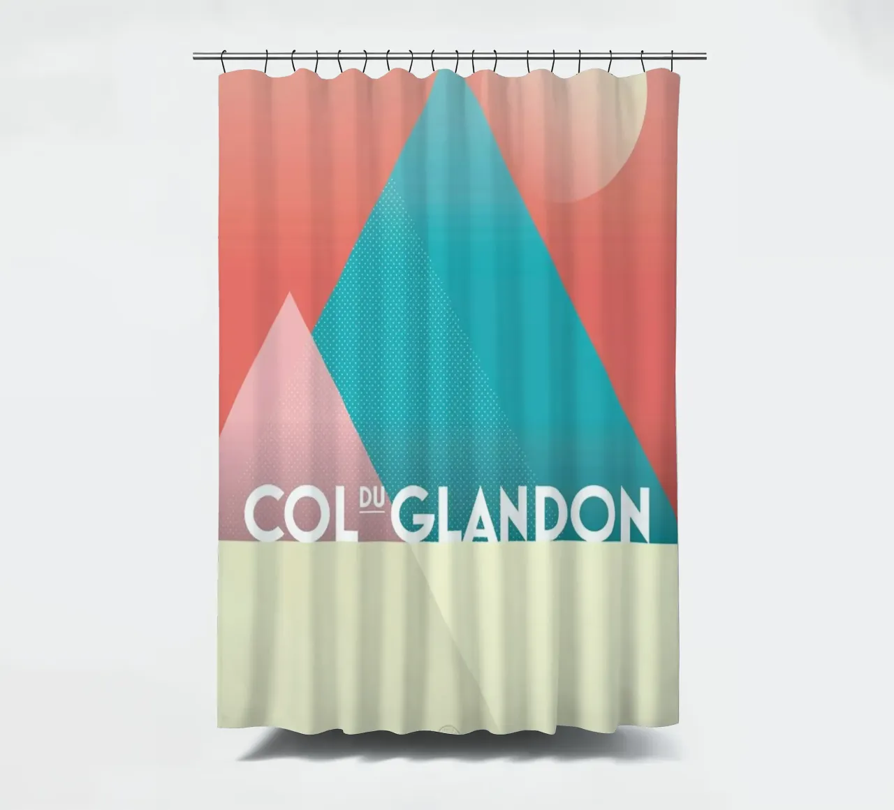 Col du Glandon II shower curtain by Benjamin Andresen