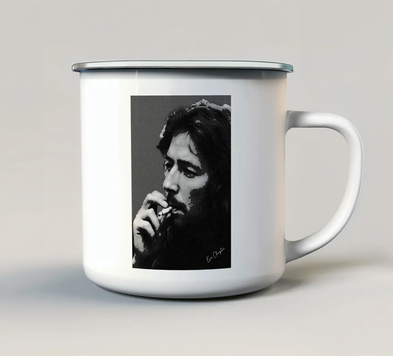 Arte di Clapton tazza in smalto da neonartroom