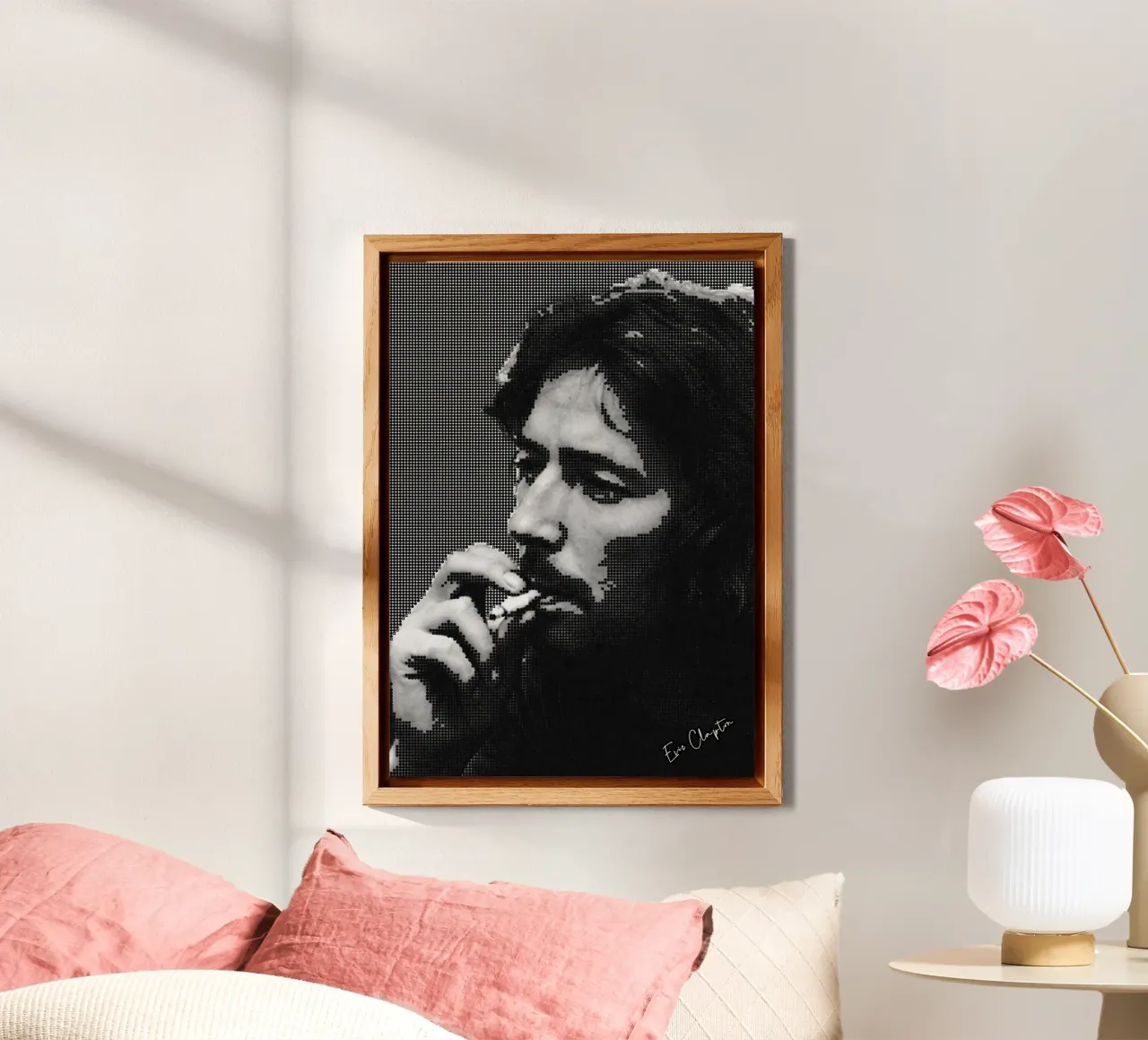 Arte di Clapton alluminio dibond da neonartroom