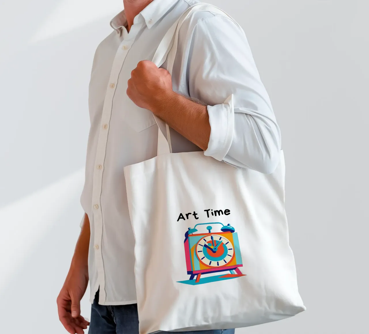 Art time borsa in juta da Rezh creations