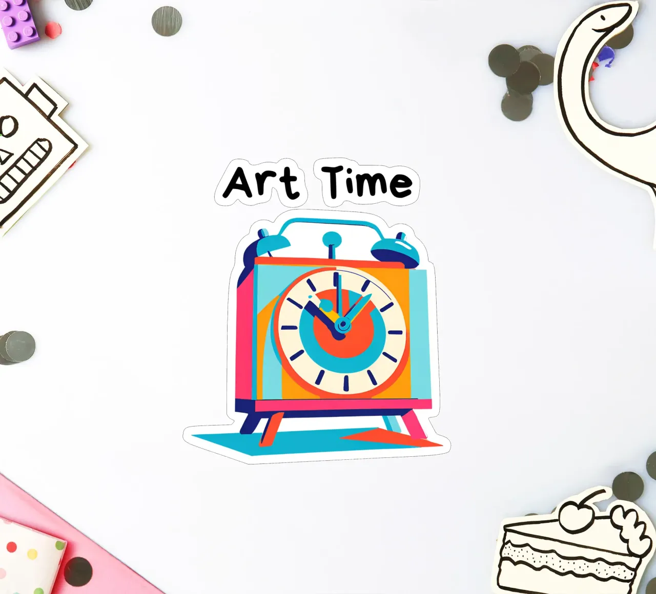 Art time sticker by Rezh creations