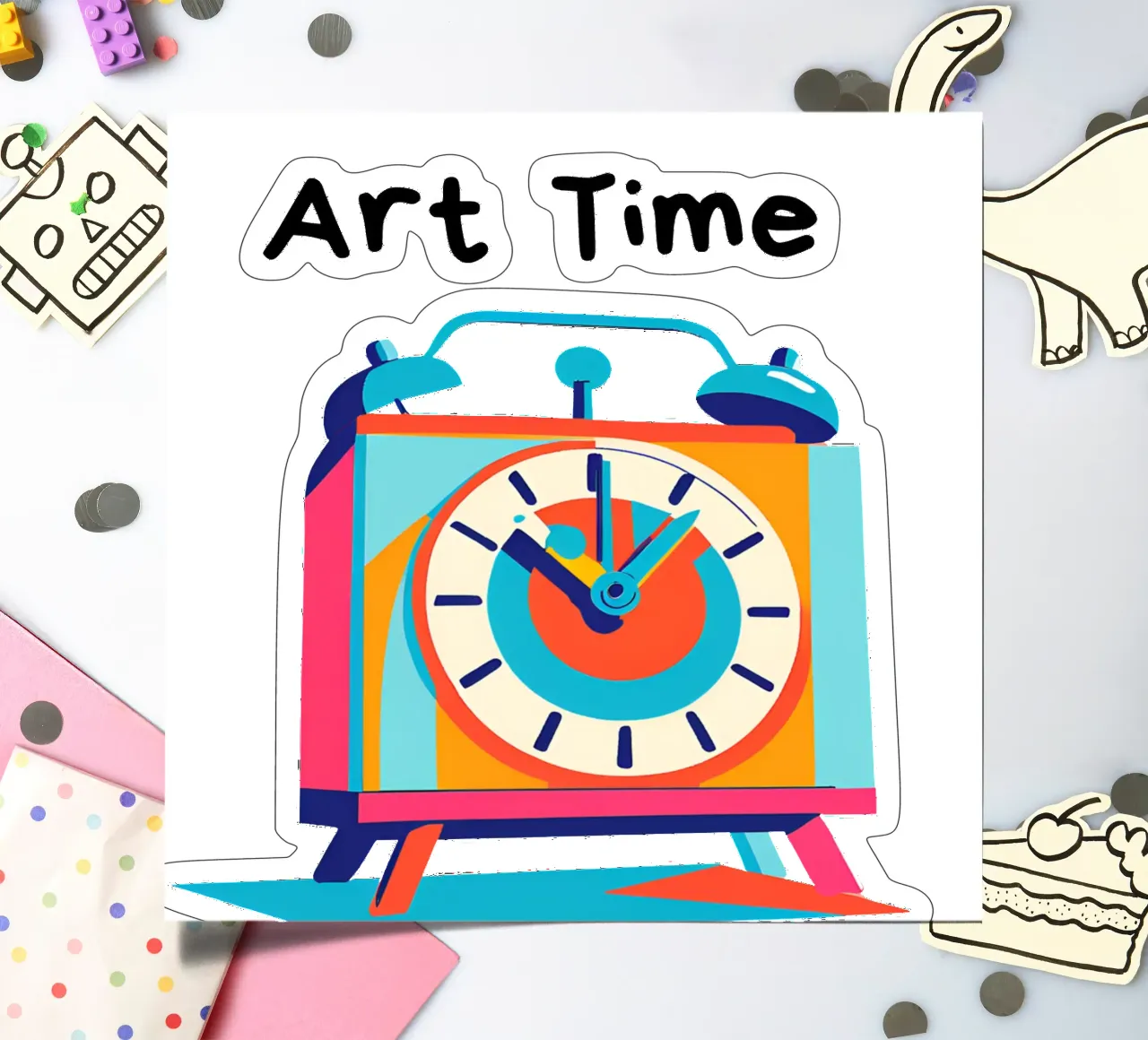 Art time sticker sheet by Rezh creations