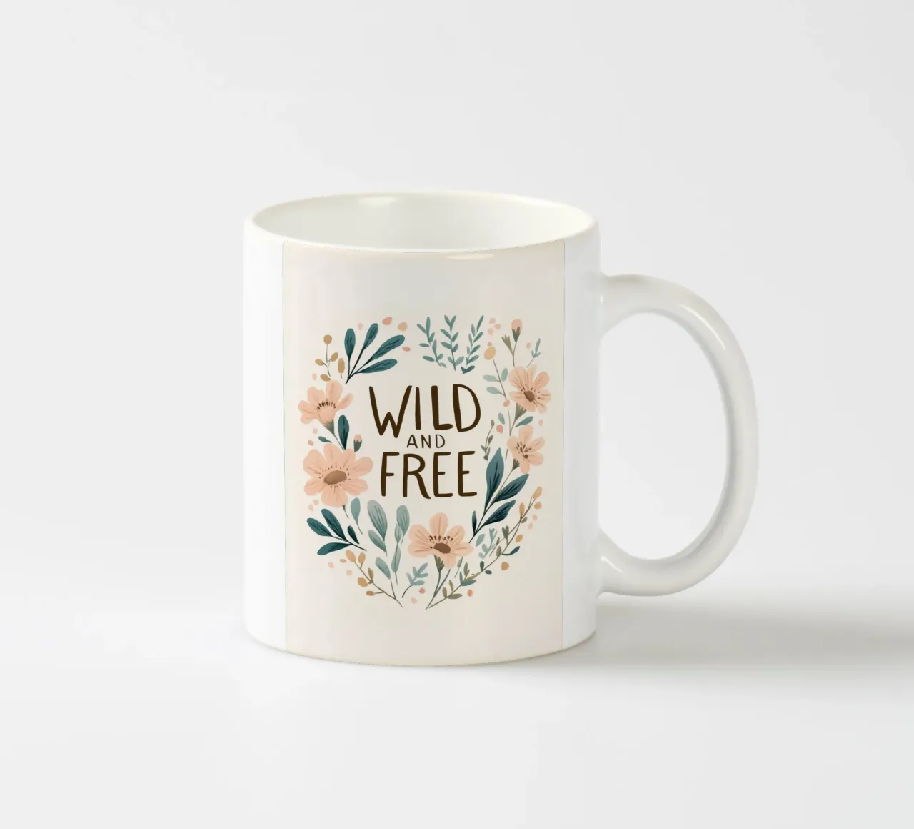 Wild And Free (Version 1) ceramic mug by treechild