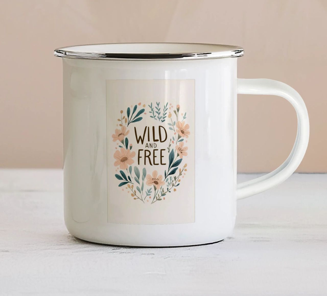 Wild And Free (Version 1) tazza in smalto da treechild