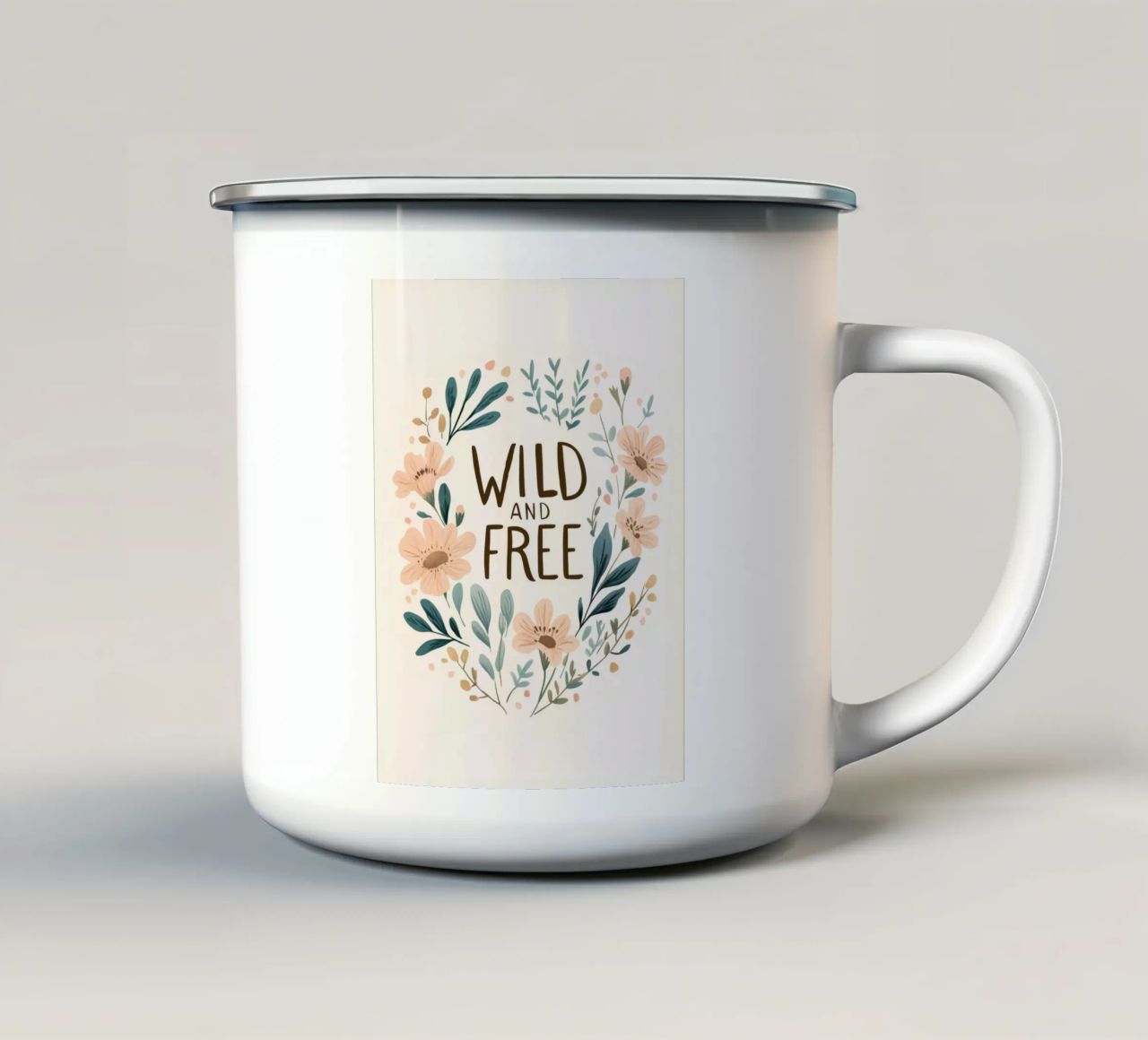 Wild And Free (Version 1) tazza in smalto da treechild