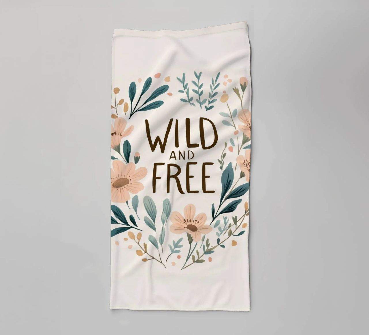 Wild And Free (Version 1) asciugamano da bagno da treechild