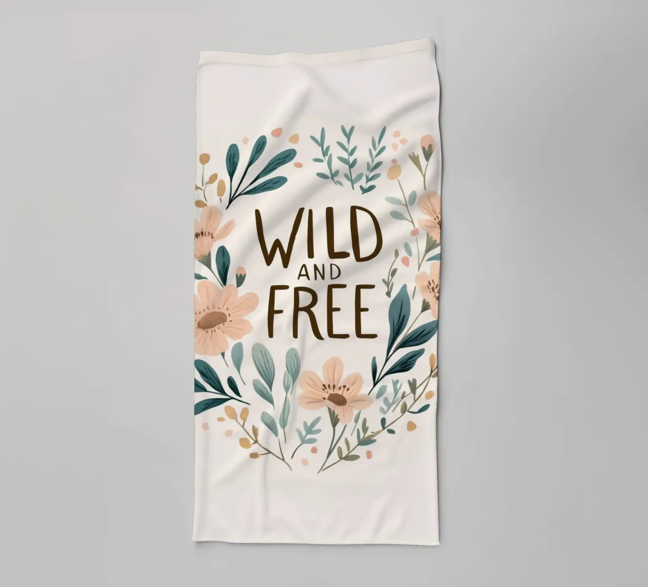 Wild And Free (Version 1) asciugamano da bagno da treechild
