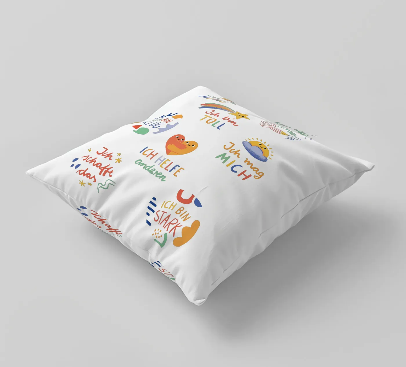 Affirmationen coussin de VIERUNDFÜNFZIG