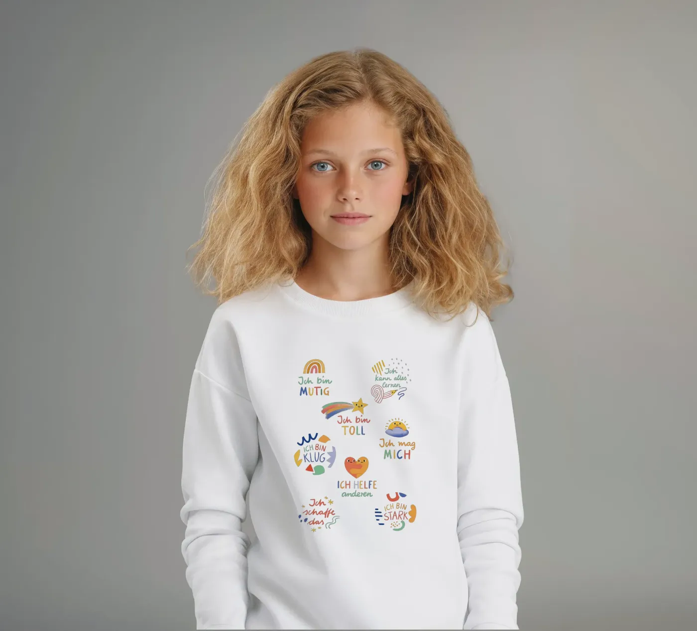 Affirmationen felpa bambino da VIERUNDFÜNFZIG