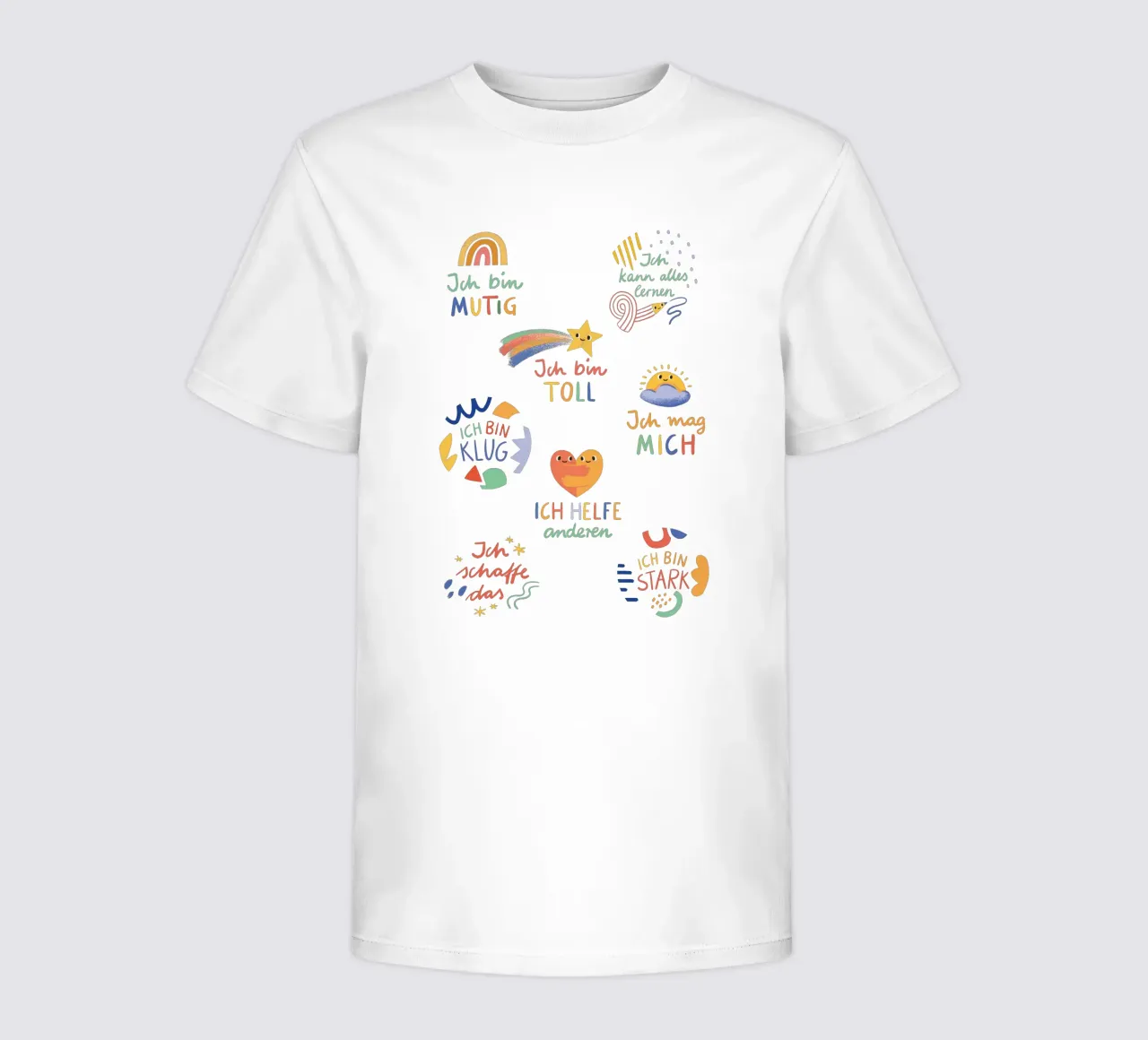 Affirmationen t-shirt bambini da VIERUNDFÜNFZIG