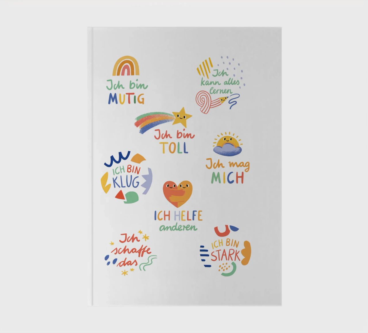 Affirmationen notebook by VIERUNDFÜNFZIG
