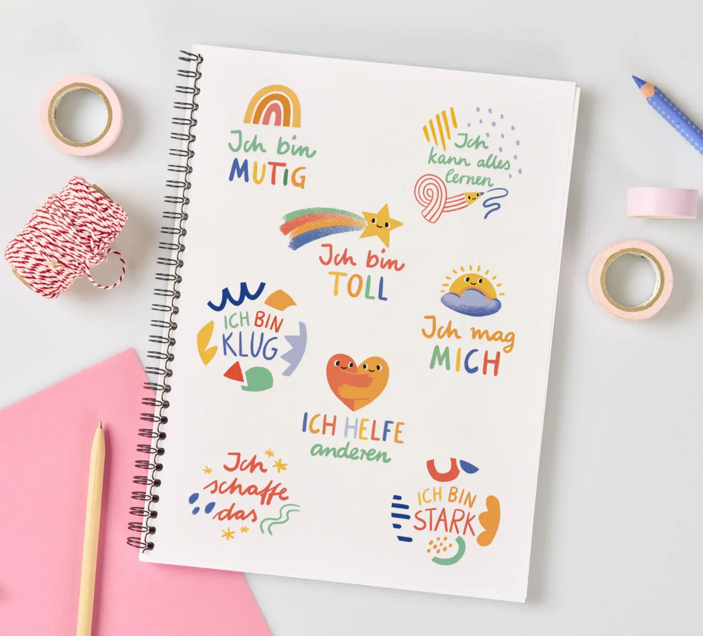 Affirmationen diario ad anelli da VIERUNDFÜNFZIG