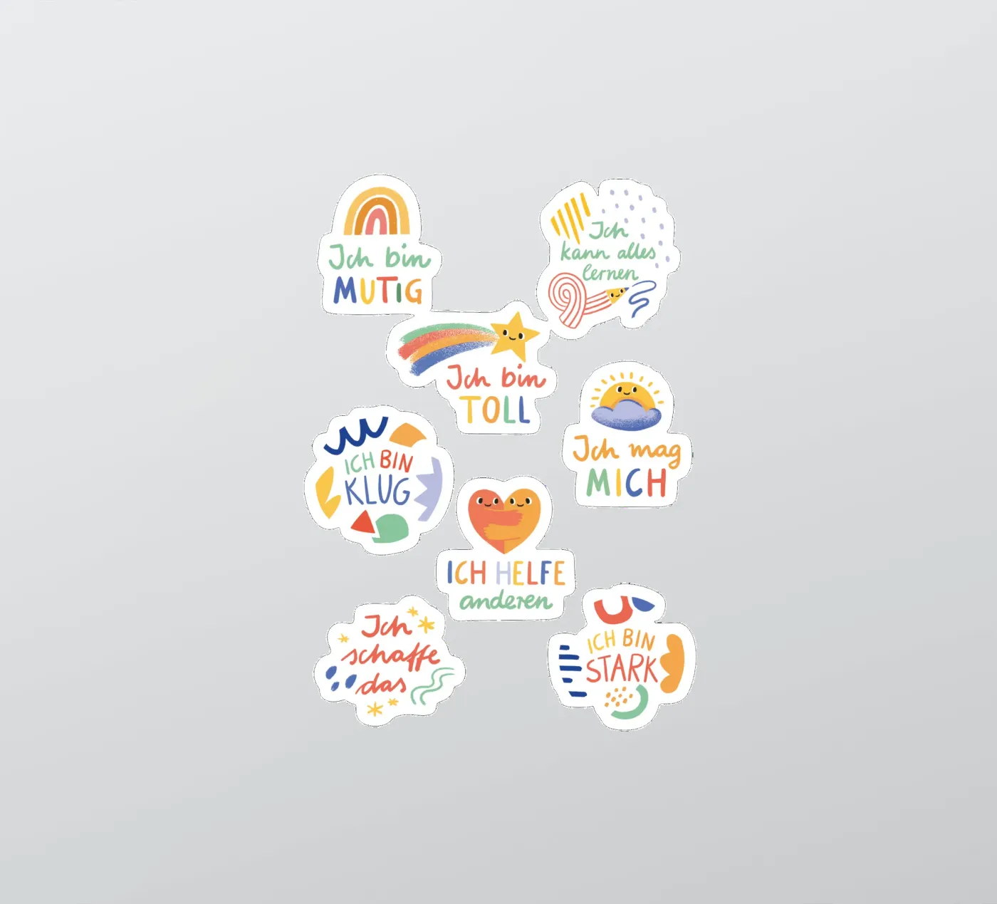 Affirmationen sticker van VIERUNDFÜNFZIG