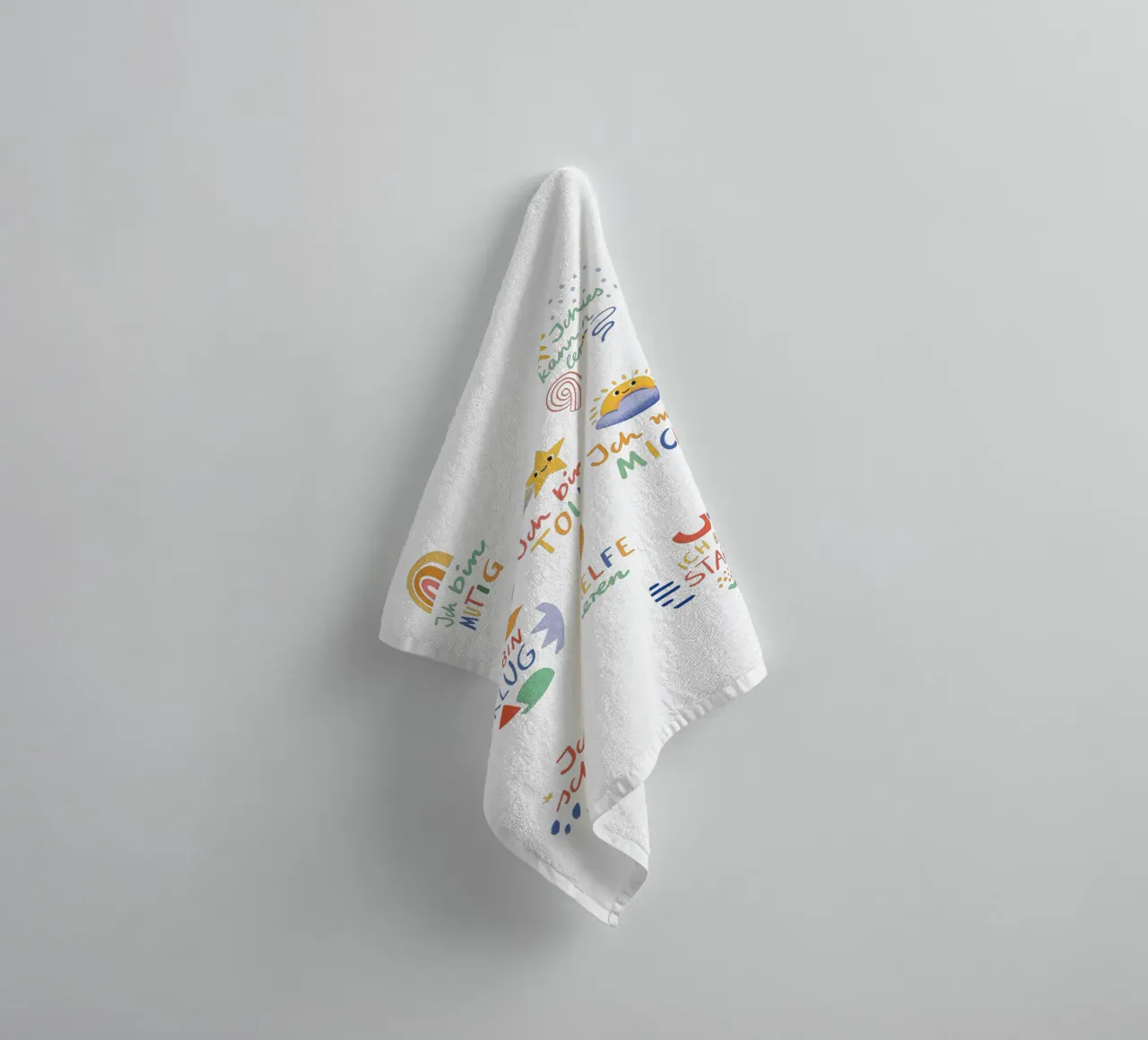 Affirmationen towel by VIERUNDFÜNFZIG