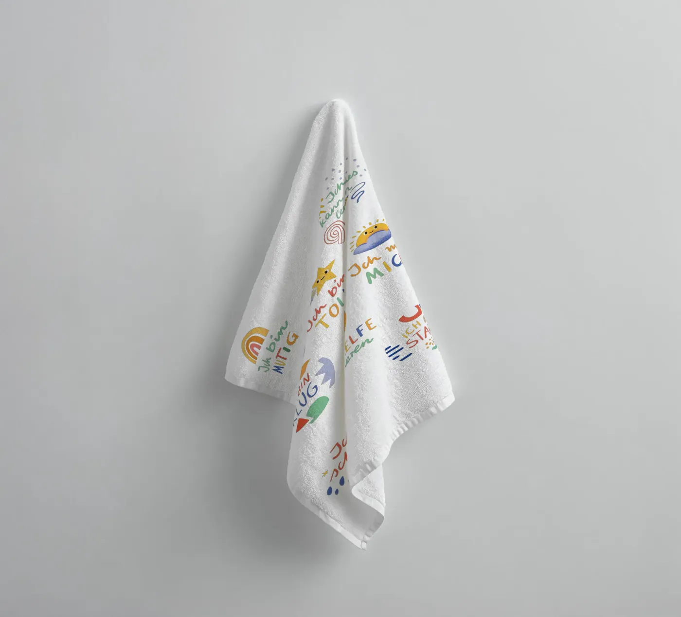 Affirmationen towel by VIERUNDFÜNFZIG