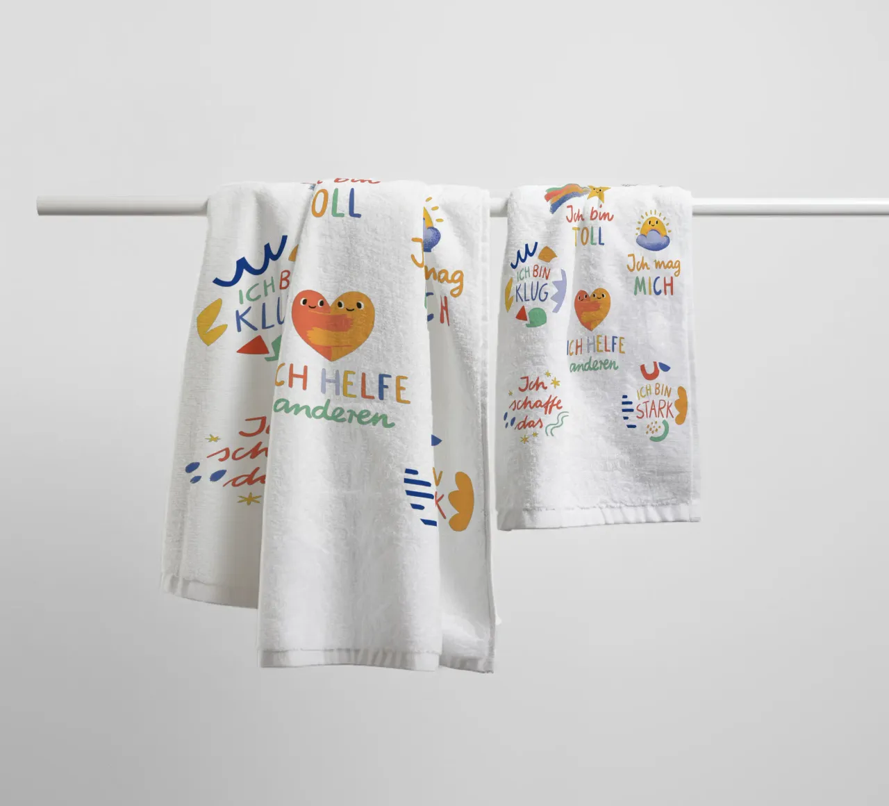 Affirmationen towel by VIERUNDFÜNFZIG
