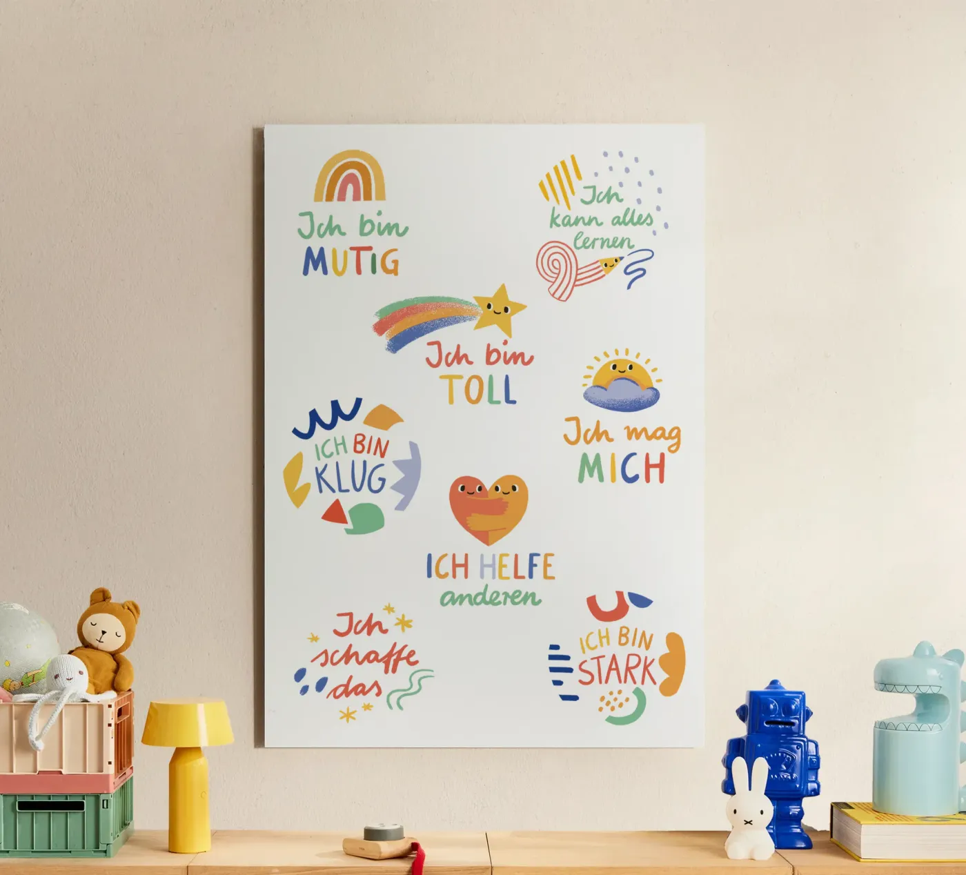Affirmationen alluminio dibond da VIERUNDFÜNFZIG