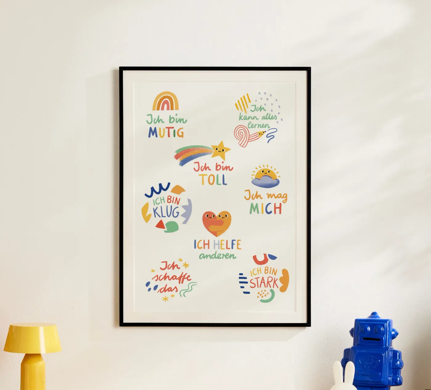 Affirmationen poster by VIERUNDFÜNFZIG