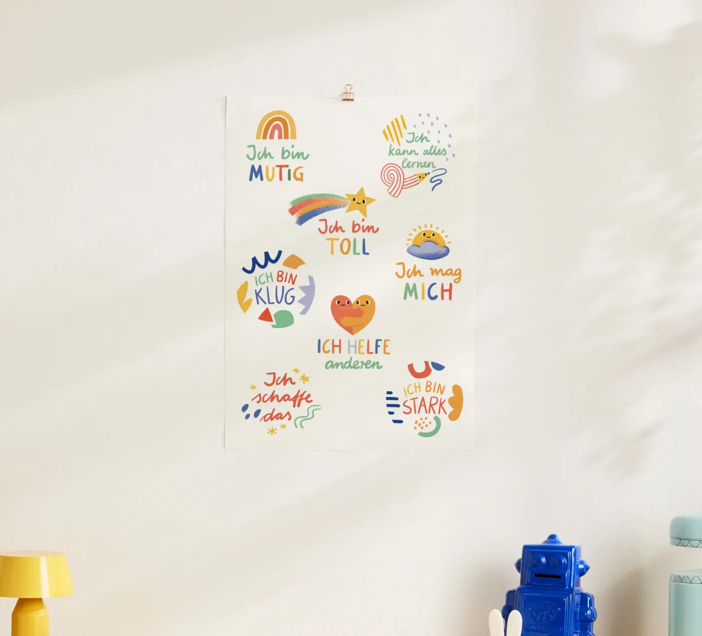 Affirmationen poster by VIERUNDFÜNFZIG
