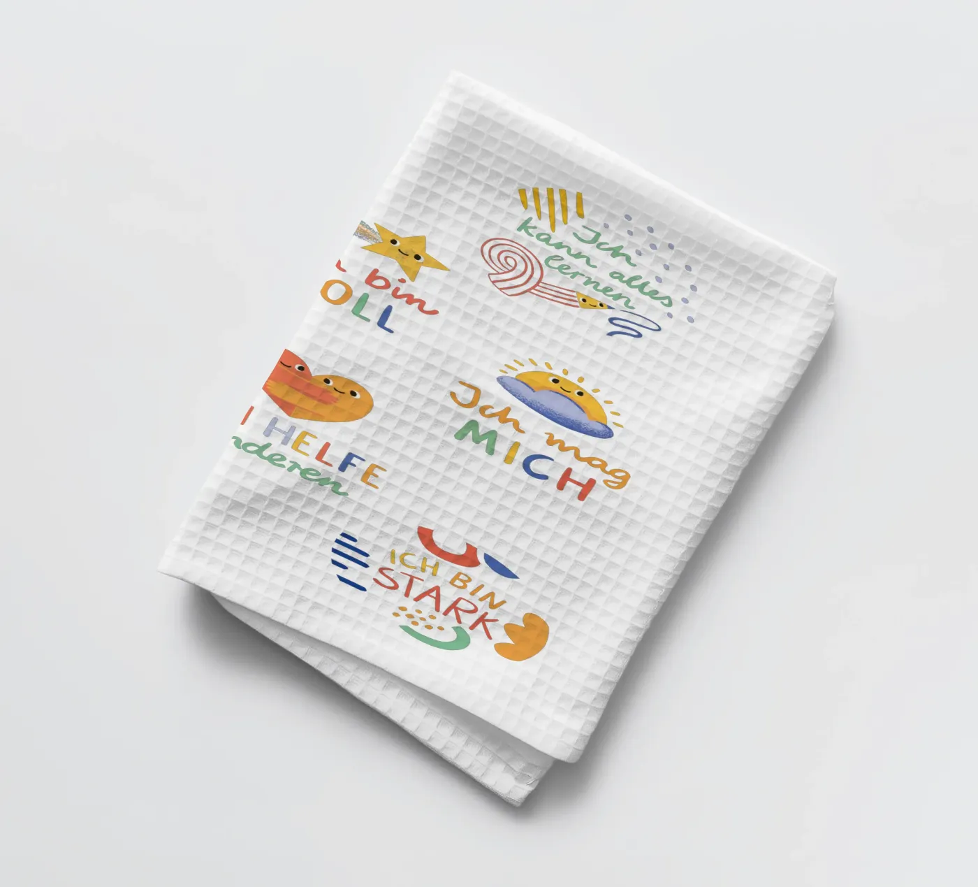 Affirmationen Geschirrtuch von VIERUNDFÜNFZIG