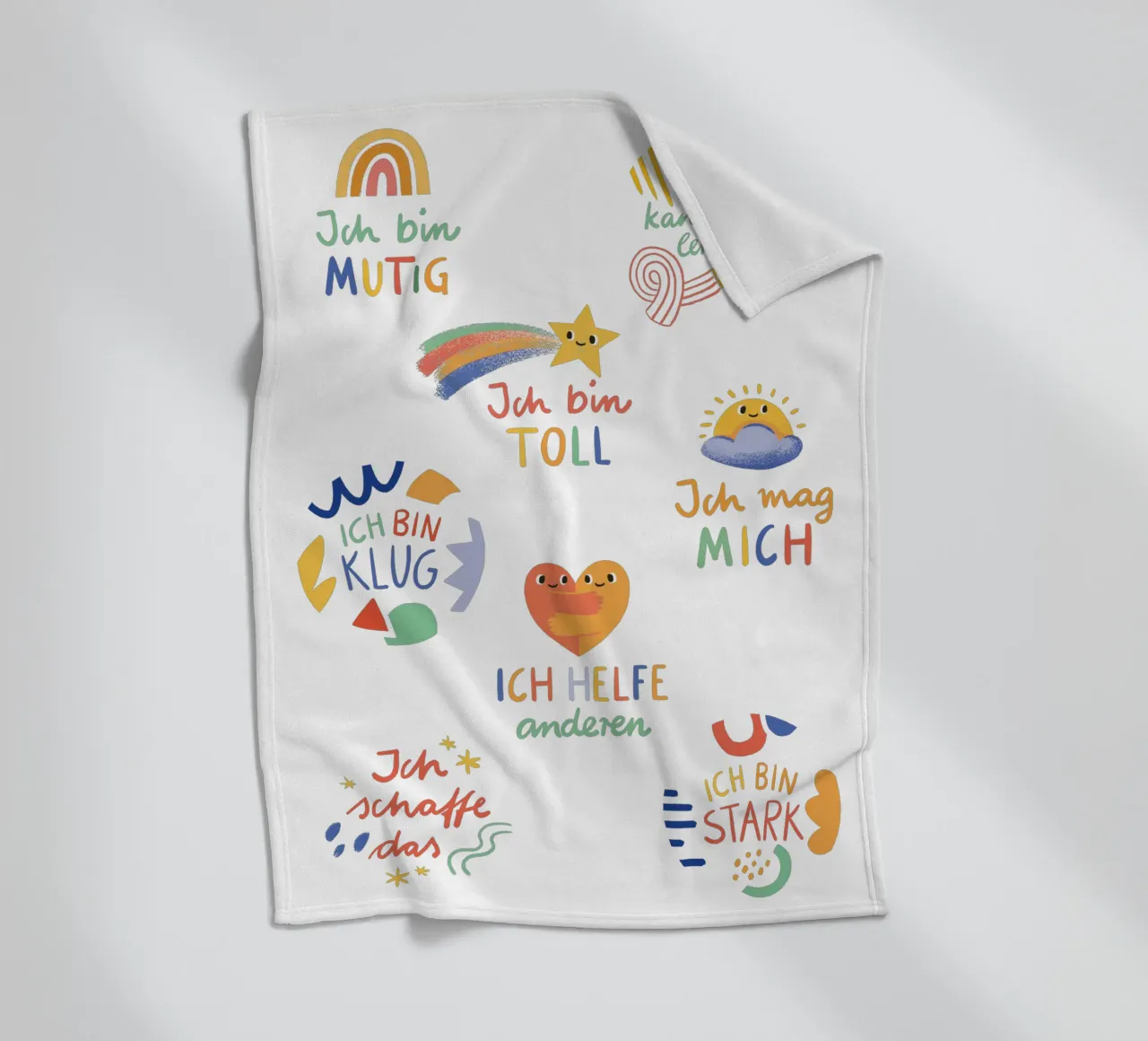 Affirmationen Fleecedecke von VIERUNDFÜNFZIG