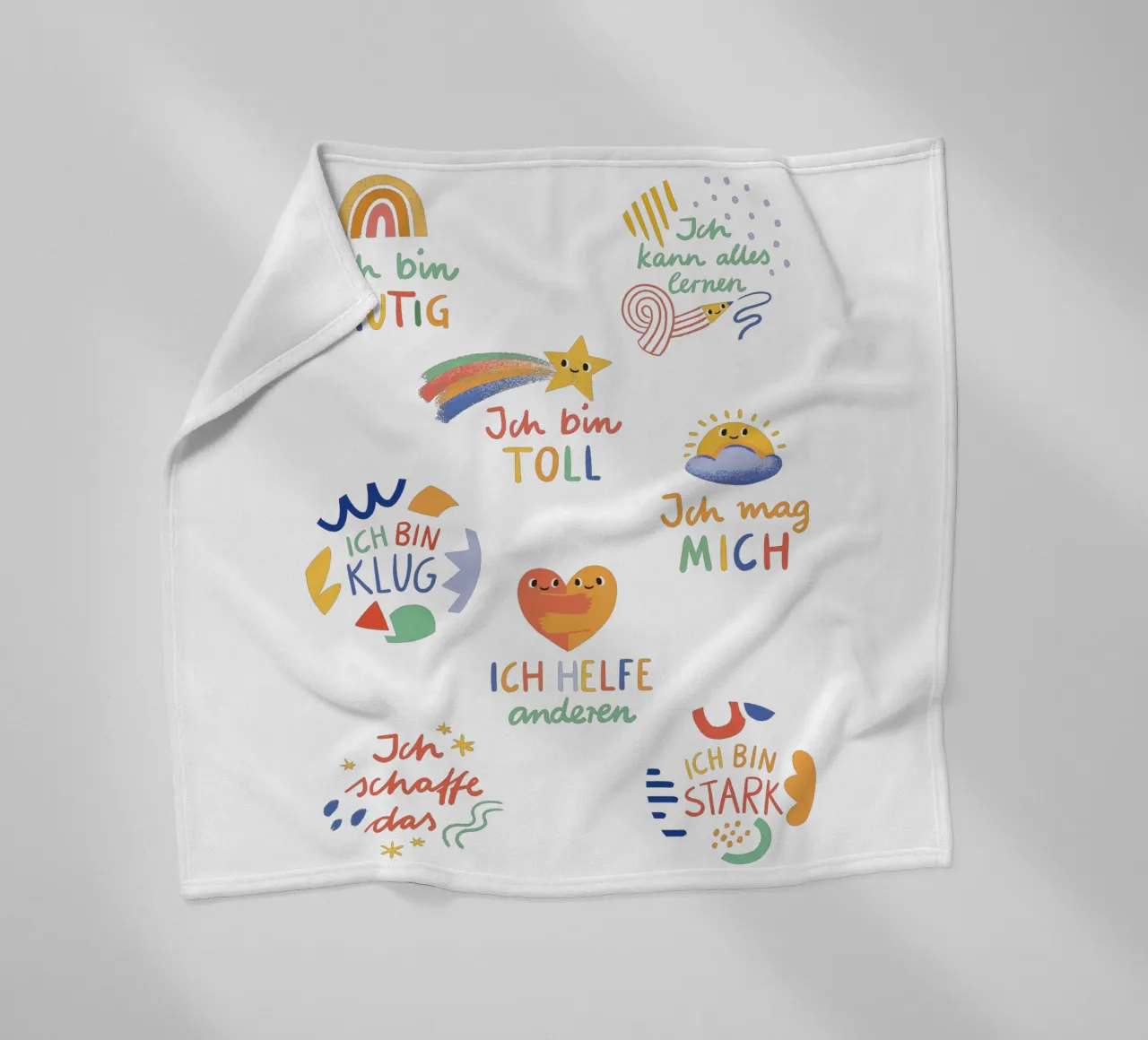 Affirmationen Fleecedecke von VIERUNDFÜNFZIG