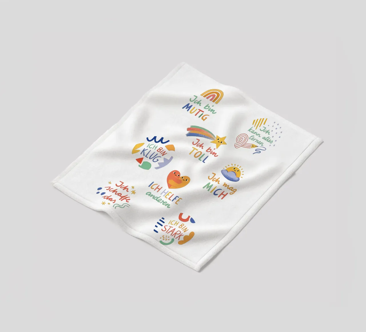 Affirmationen Fleecedecke von VIERUNDFÜNFZIG