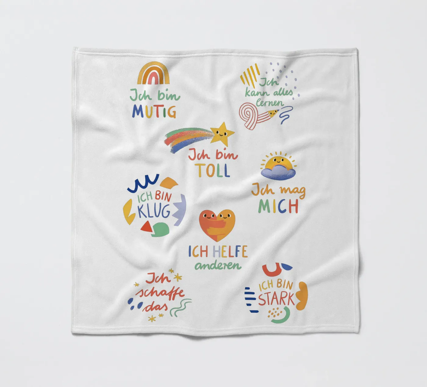 Affirmationen Fleecedecke von VIERUNDFÜNFZIG