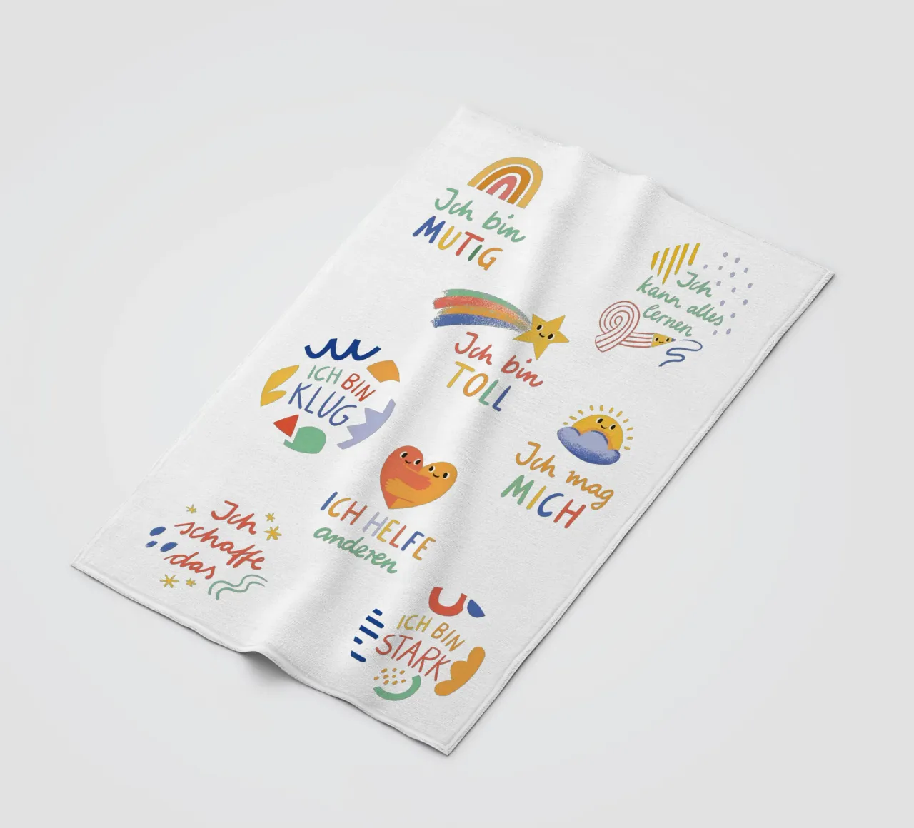 Affirmationen Fleecedecke von VIERUNDFÜNFZIG