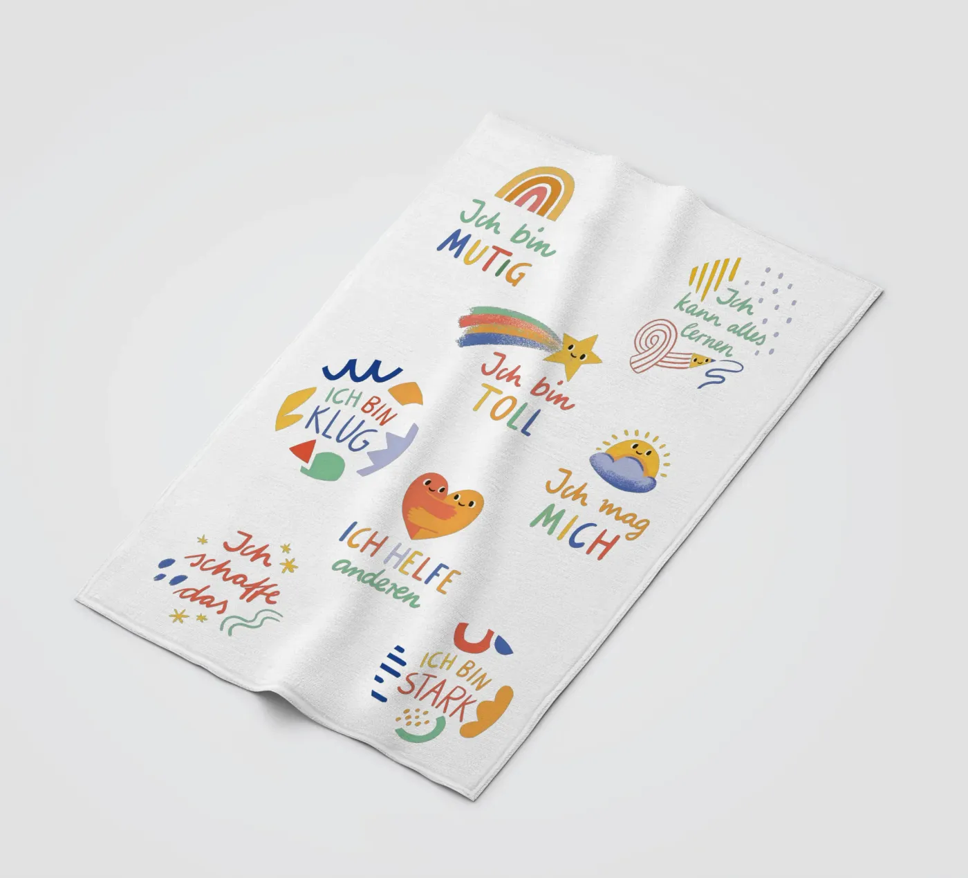 Affirmationen Fleecedecke von VIERUNDFÜNFZIG