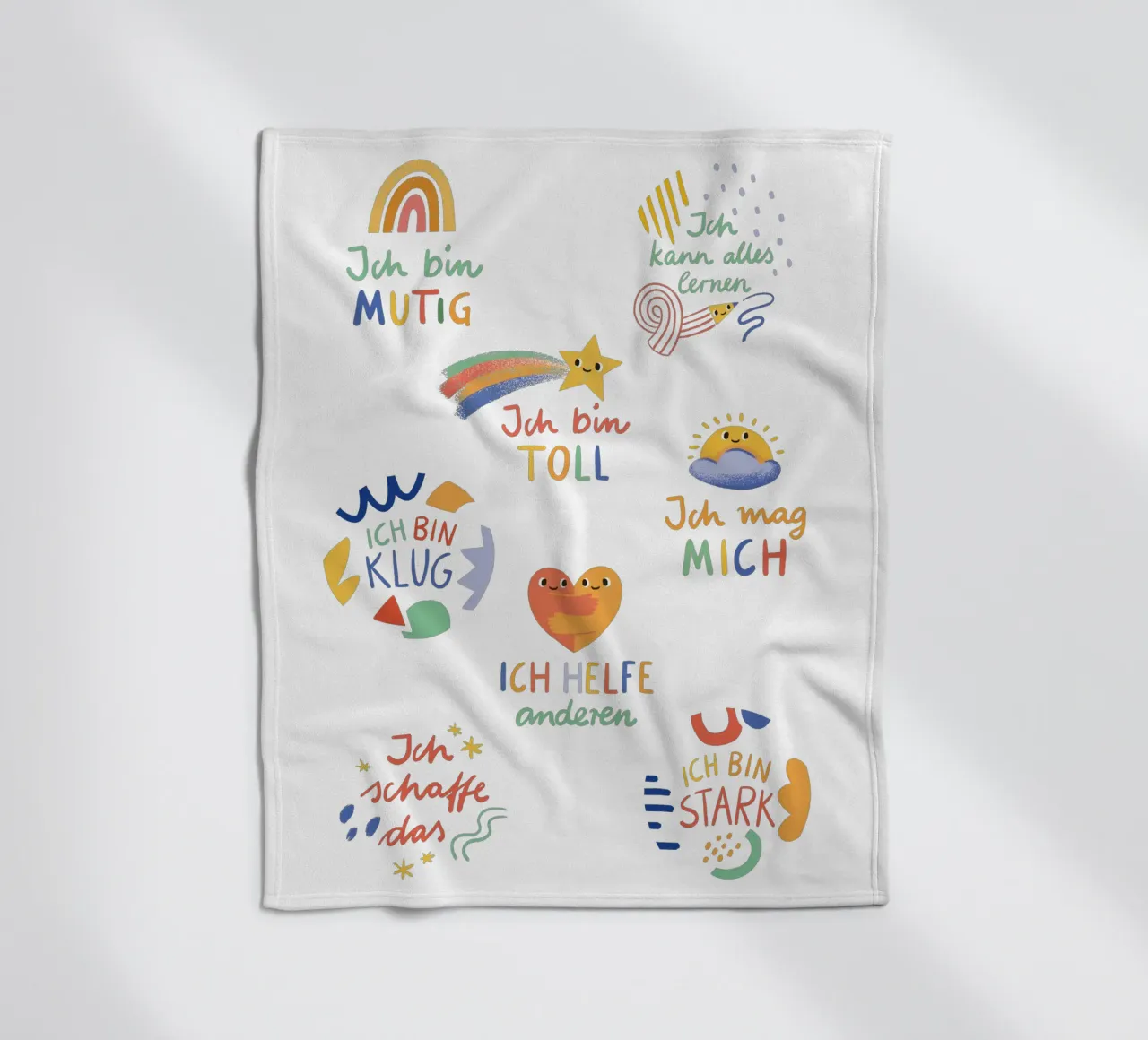 Affirmationen Fleecedecke von VIERUNDFÜNFZIG