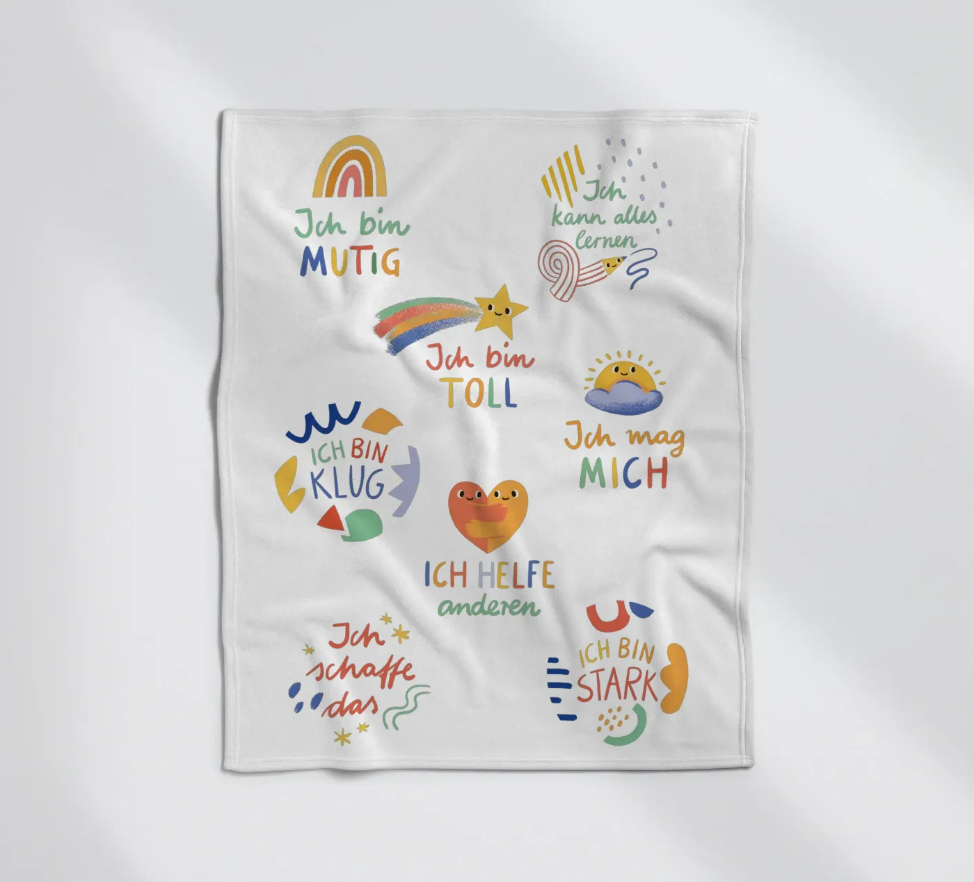 Affirmationen Fleecedecke von VIERUNDFÜNFZIG