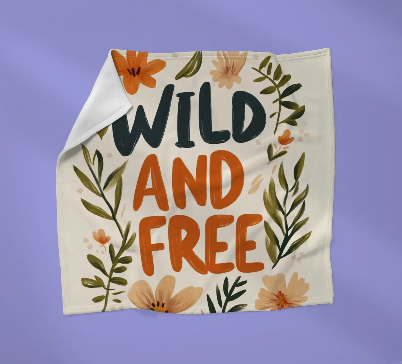 Wild And Free (Version 2) coperta in pile da treechild