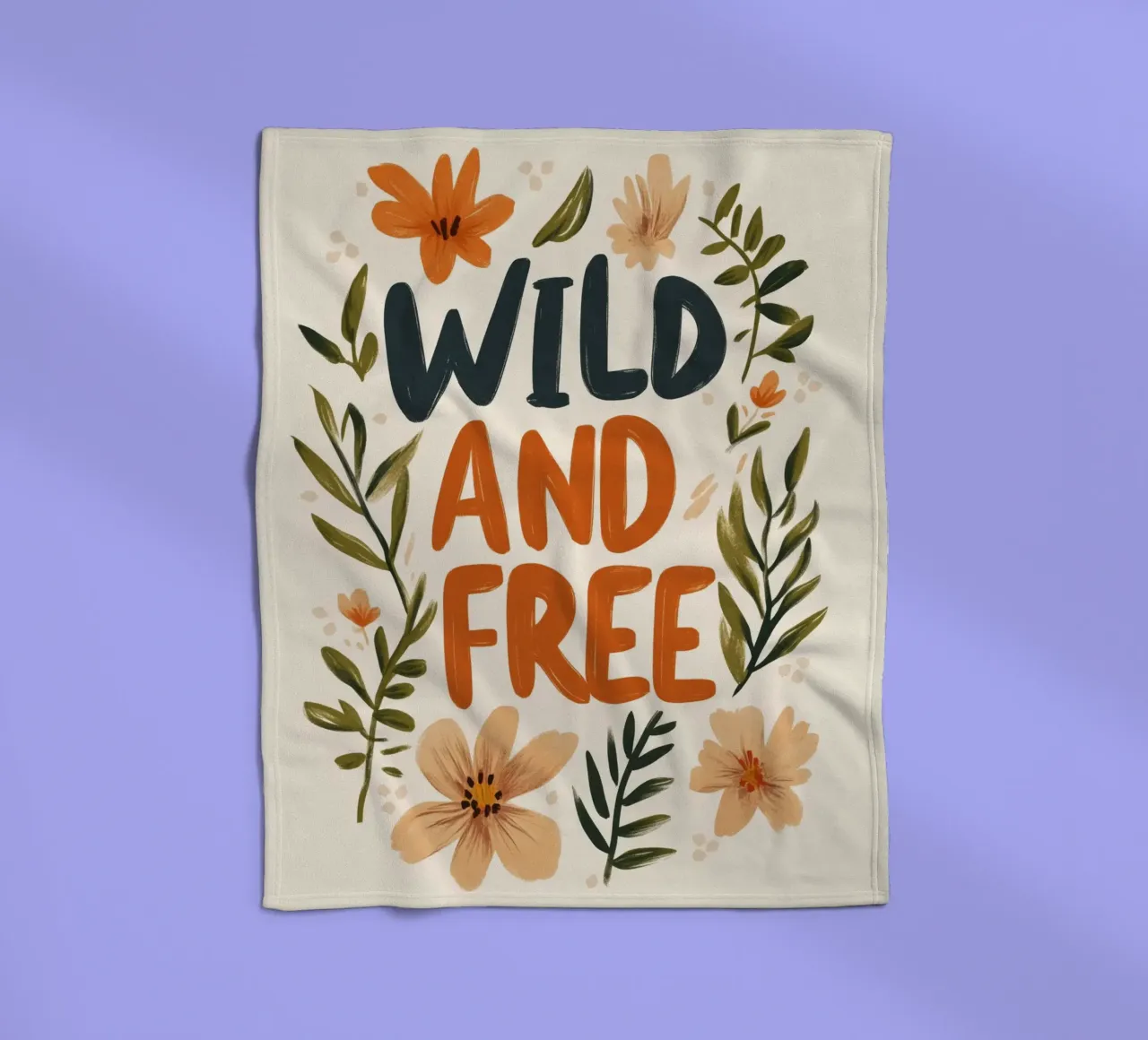 Wild And Free (Version 2) coperta in pile da treechild