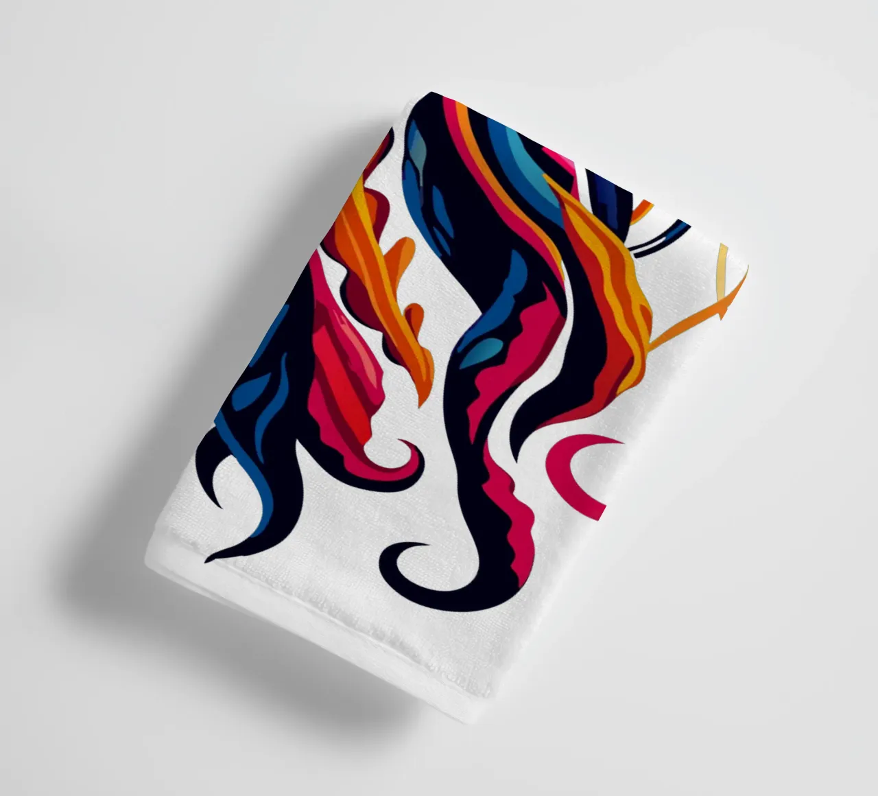 Vibrant Jellyfish Illustration - Mesmerizing and Colorful Oc towel by Artnesia