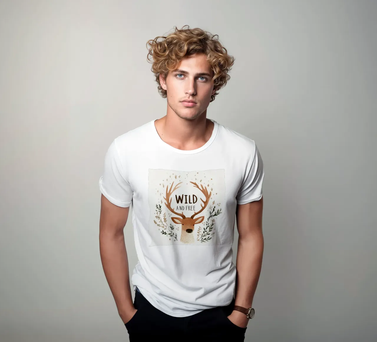 Wild And Free (Version 3) t-shirt da treechild