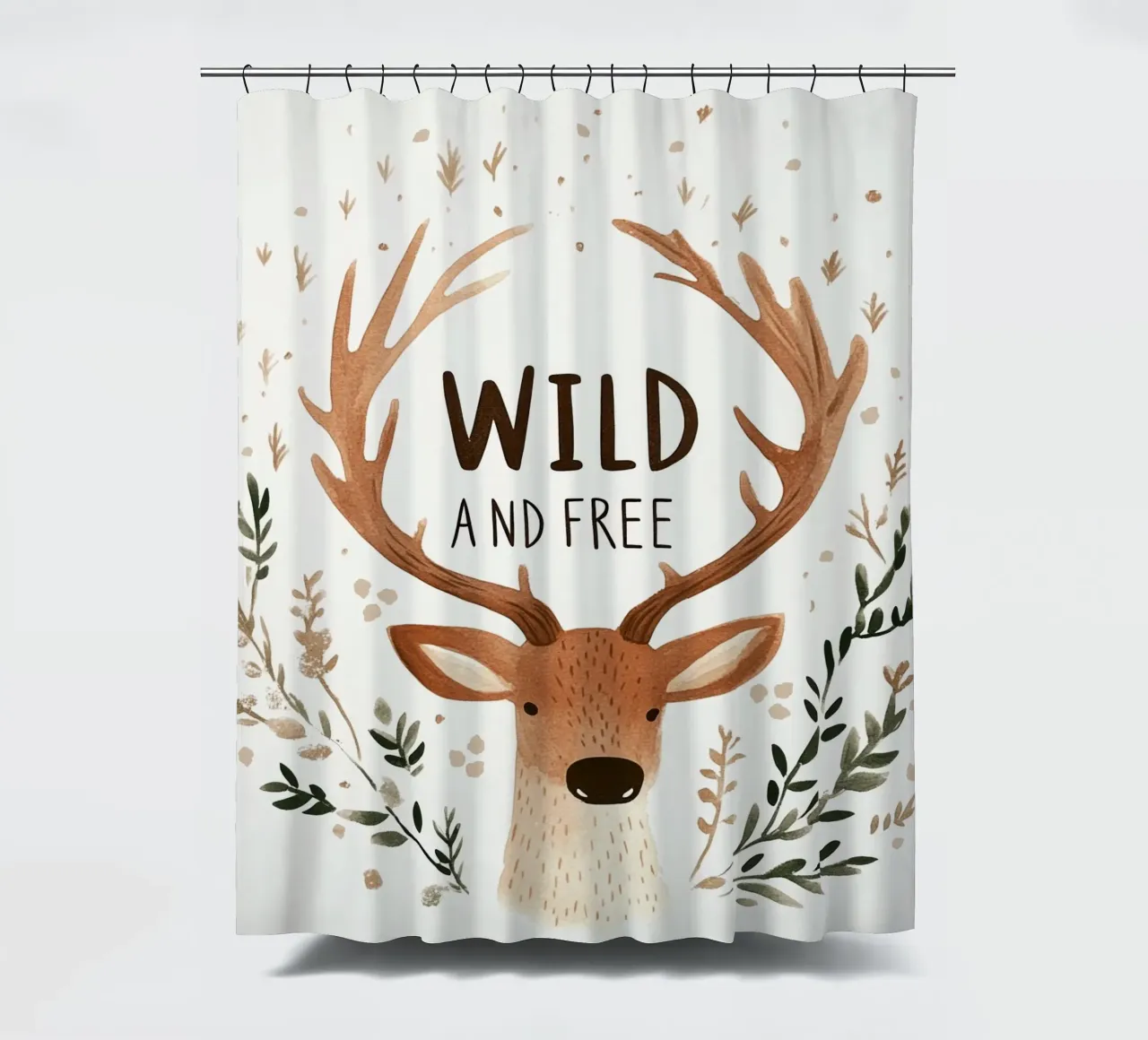 Wild And Free (Version 3) tenda da doccia da treechild