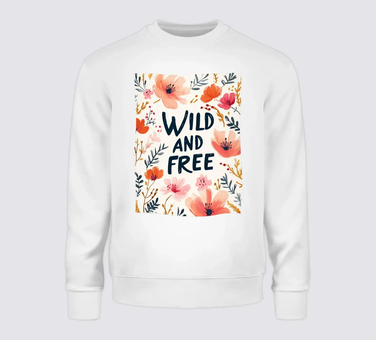 Wild And Free (Version 4) felpa da treechild