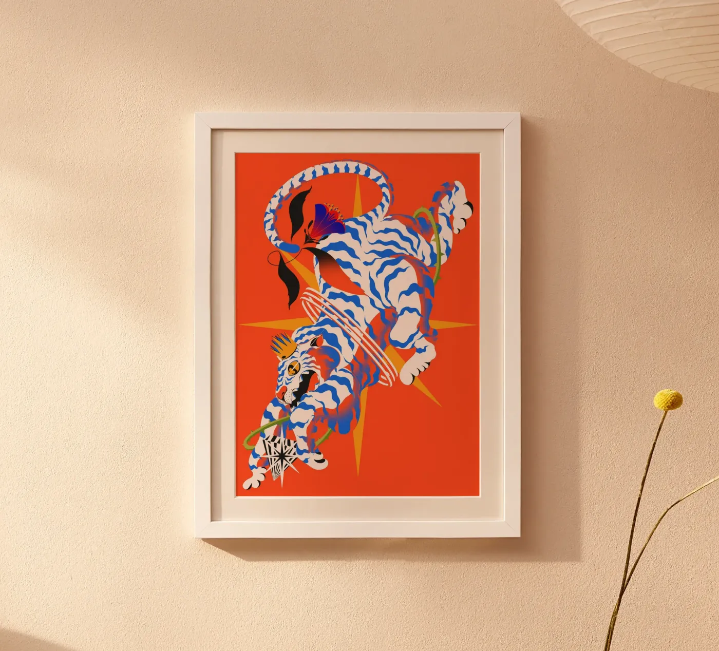 King White Tiger poster da illustfire
