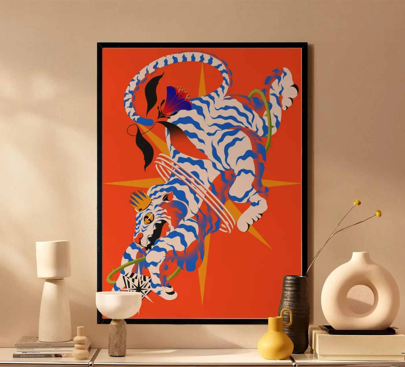 King White Tiger poster da illustfire