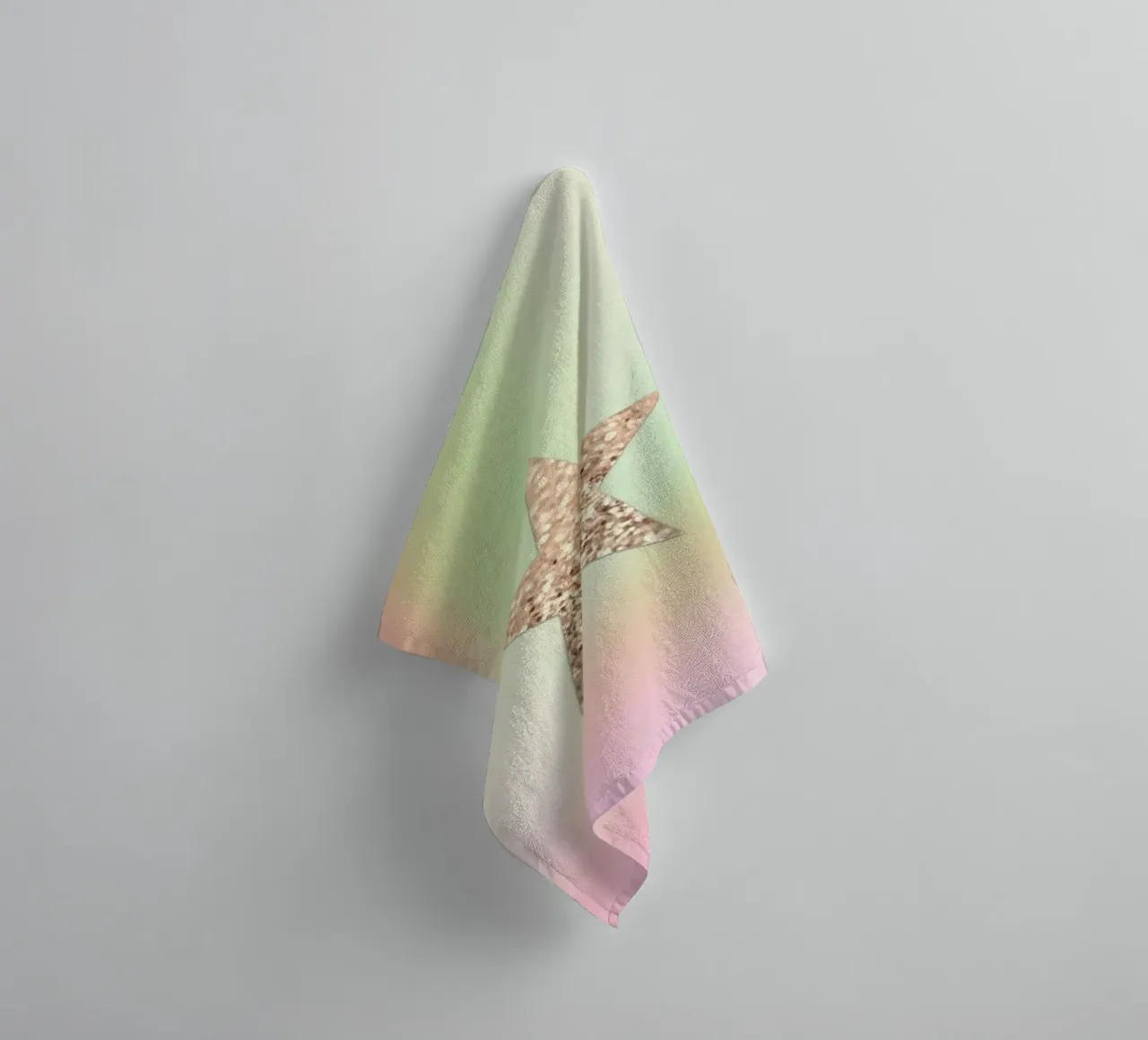 Stella d'oro arcobaleno asciugamano da bagno da Monika Strigel