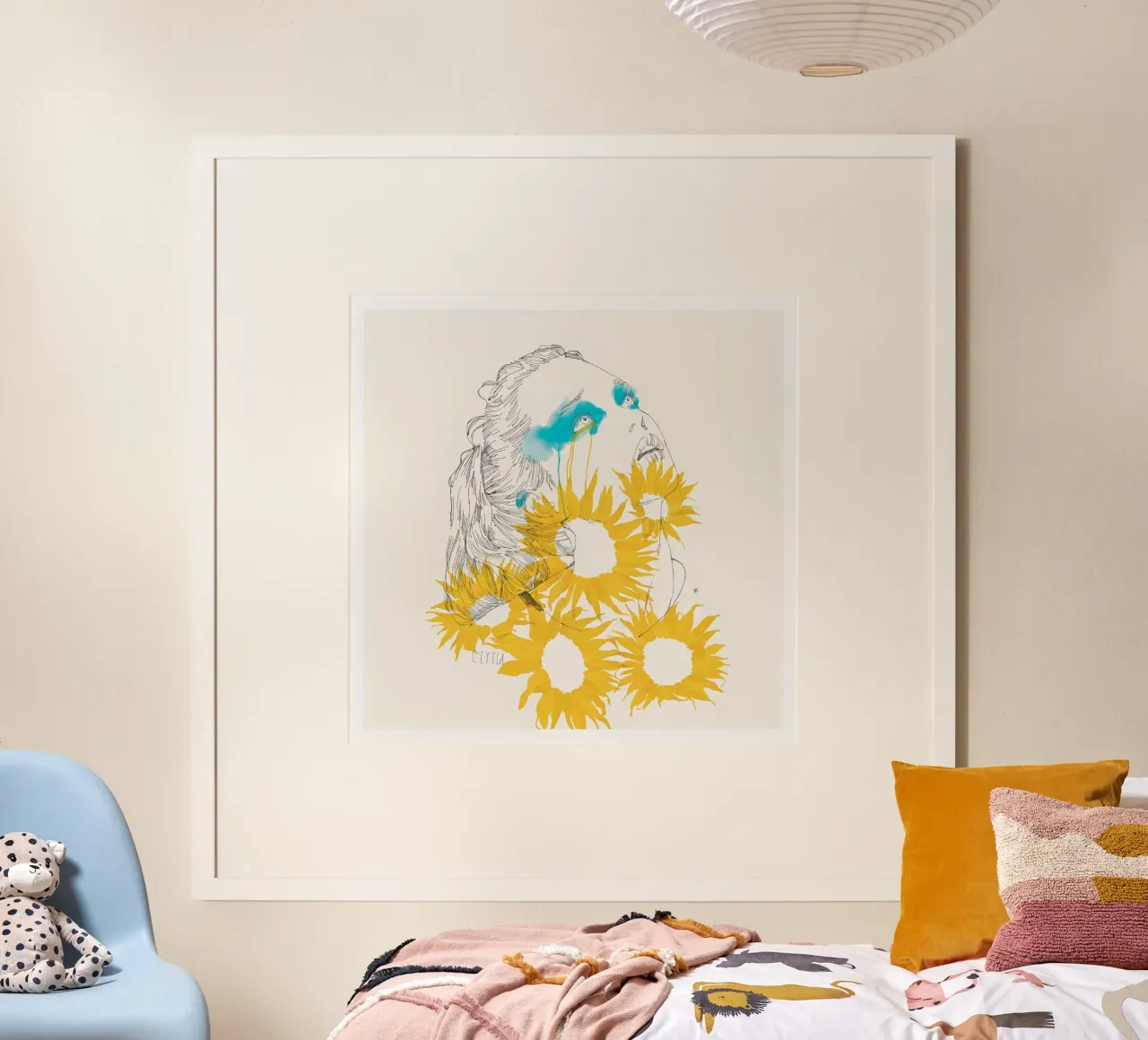 Clytia poster con telaio in legno da Manuel Rebollo