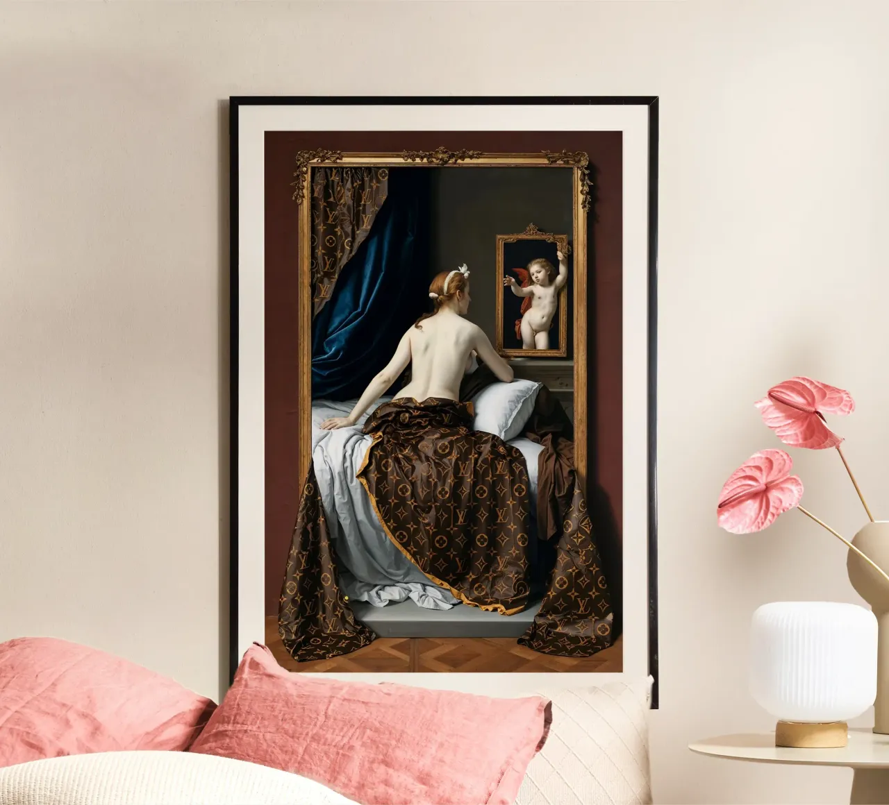 Riflessi di Venere: Lusso senza tempo e goccia limitata carta hahnemühle da Renaissance Rebel
