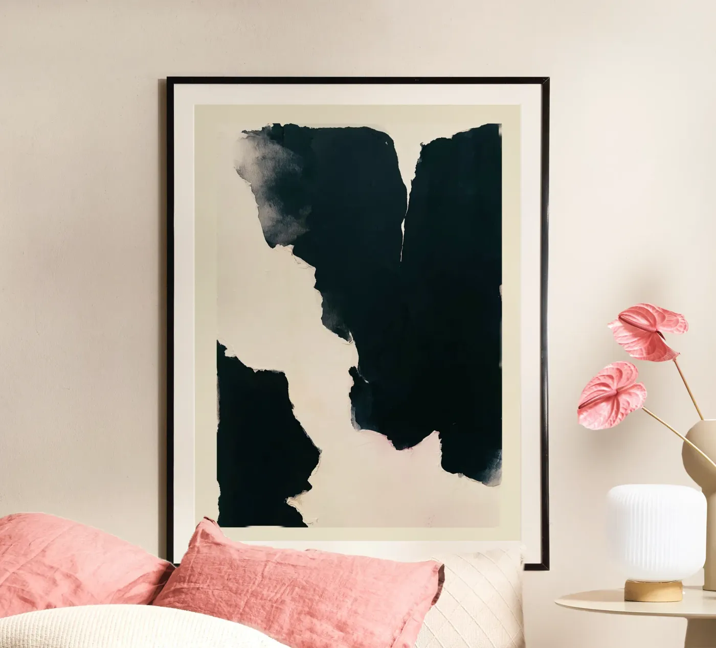 Abstract Contrast Study Poster von Hazia