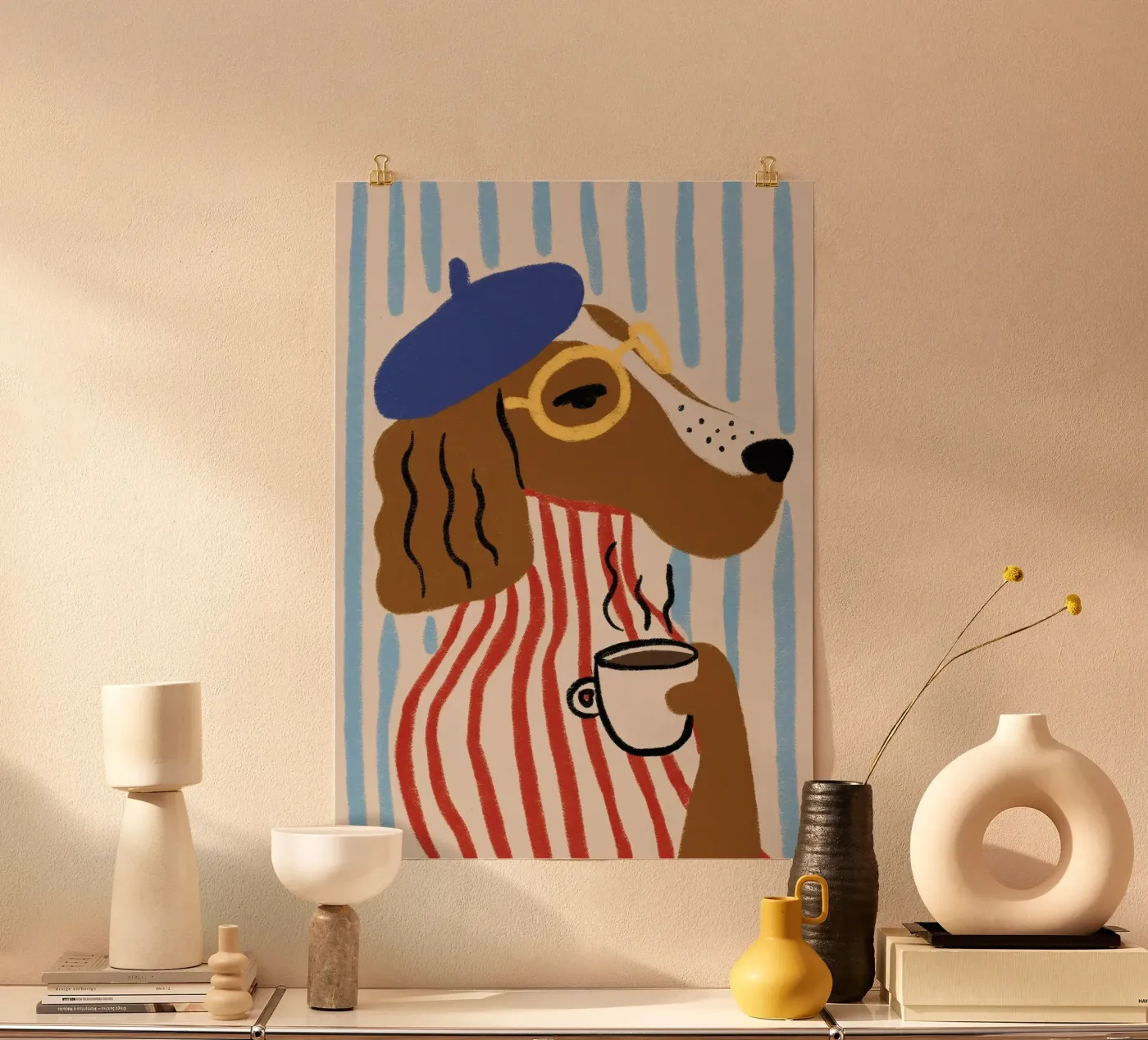 Cane sofisticato poster da Jaureguiprint
