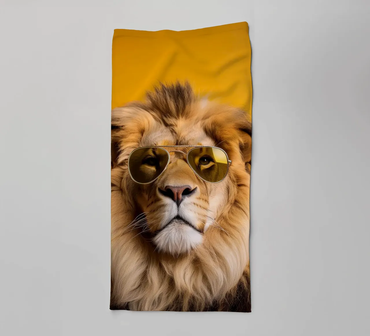 Majestic Lion with Aviator Sunglasses – Cool and Quirky Anim towel by FlexiDesignsByK