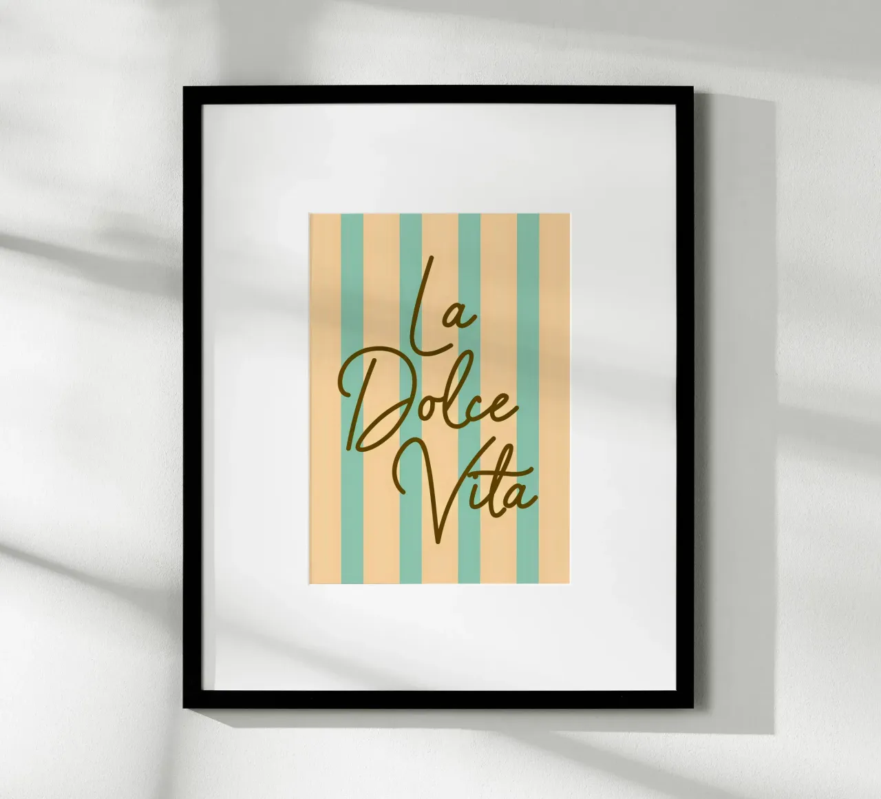 Rome | La Dolce Vita poster con telaio in legno da Ana Paniagua Design