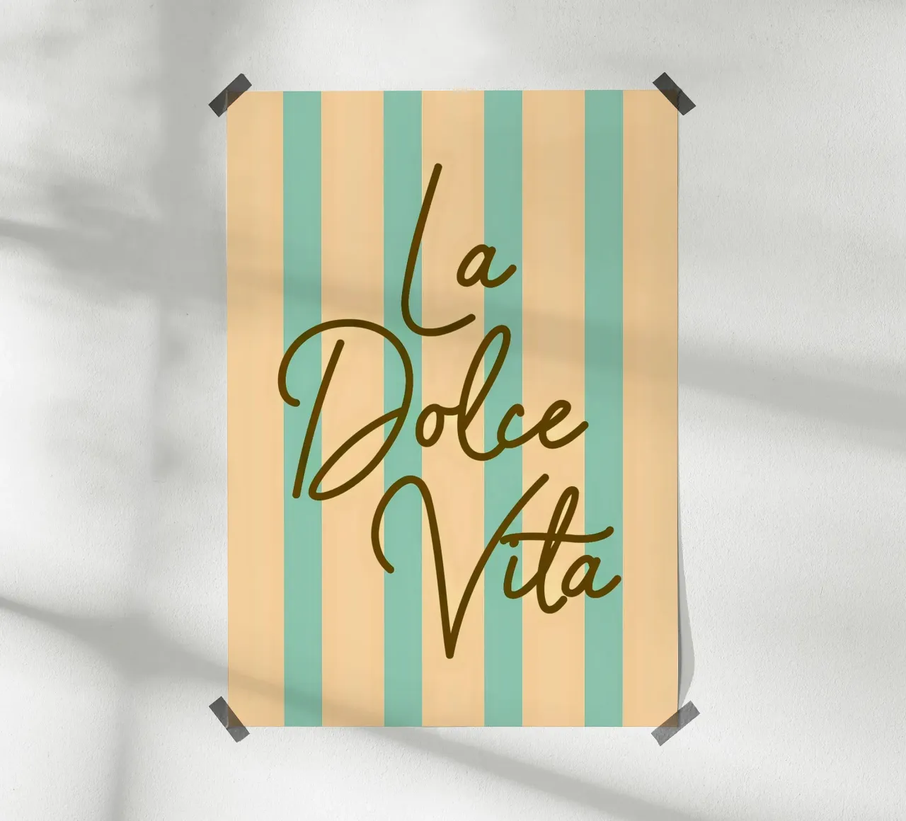 Rome | La Dolce Vita poster con telaio in legno da Ana Paniagua Design