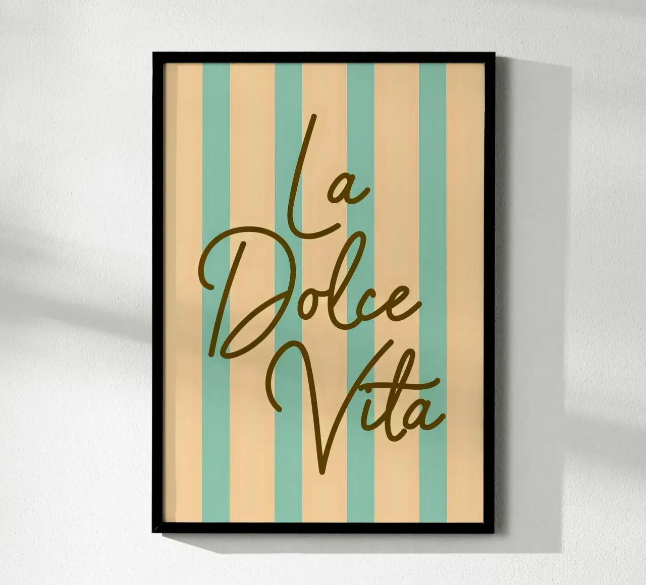 Rome | La Dolce Vita poster con telaio in legno da Ana Paniagua Design